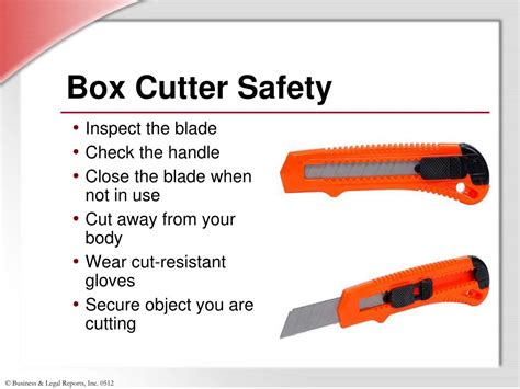 Correct Way To Use A Box Cutter