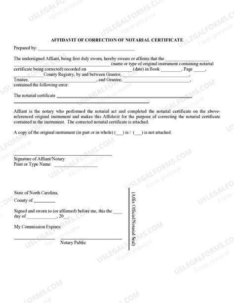 Correcting A Notarized Document
