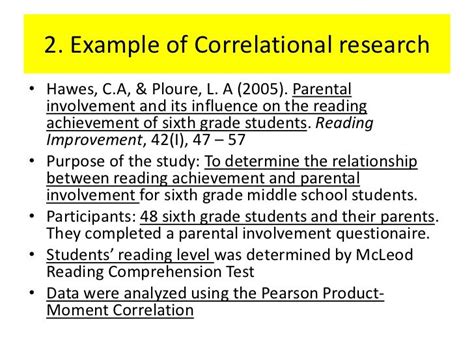 correlation research title example quantitative