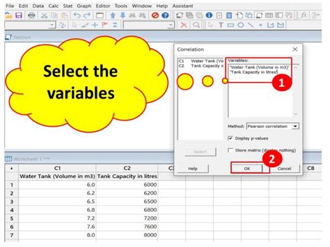 Correlation Study Minitab