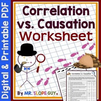 correlation vs causation worksheet answers mr slope guy