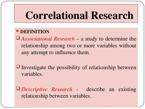 Correlational Study On