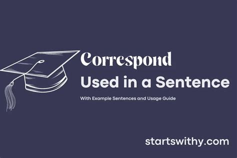 Correspond Sentence Examples