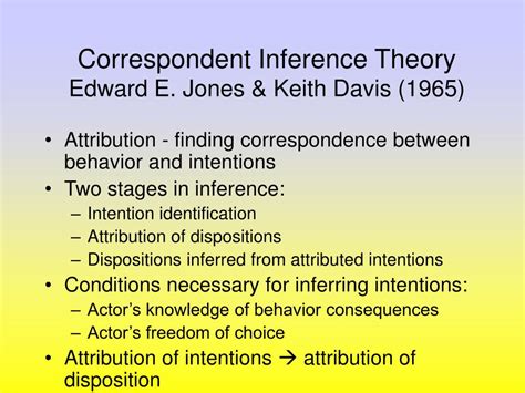 Correspondent Inference Theory