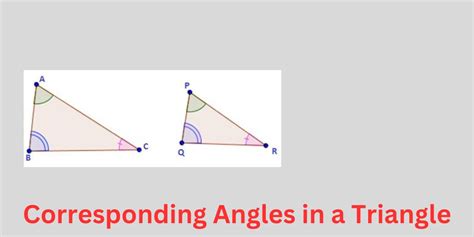 Corresponding Angles In A Triangle