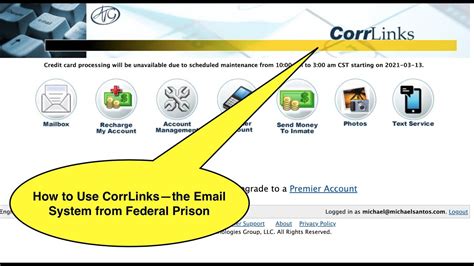 corrlinks of prison emails