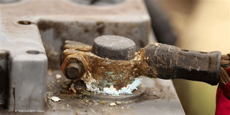 Corrosion On A Battery Terminal