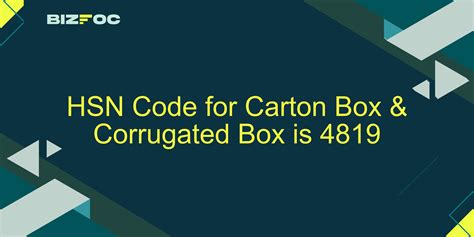 Corrugated Box Hs Code