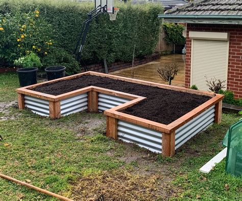 Corrugated Sheet Garden Bed