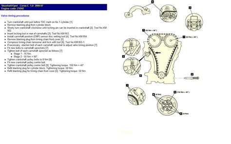 Corsa D Timing Chain Torque Settings