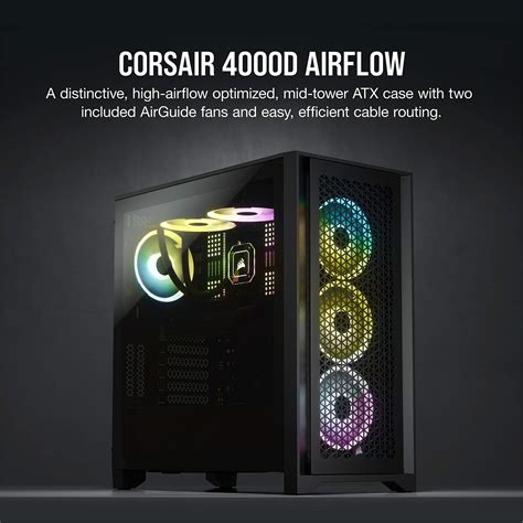 corsair 4000d airflow tempered glass