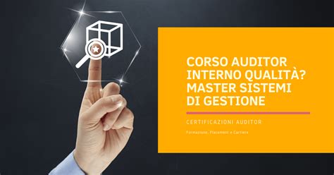 corso auditor interno sistemi di gestione