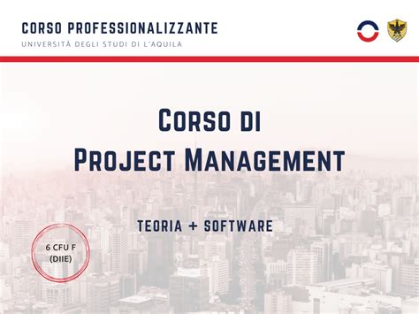 corso di project management