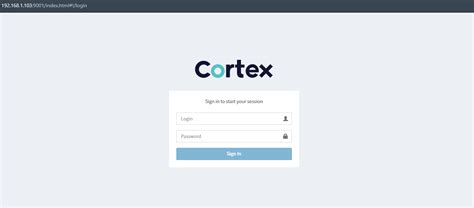 I'm getting a second Cortex login box after trying to log into my