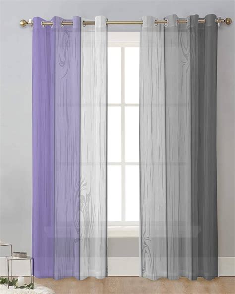 Cortinas Moradas Y Grises