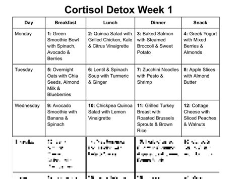 cortisol diet plan pdf