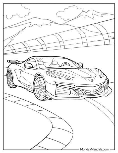 Corvette Coloring Pages Pdf