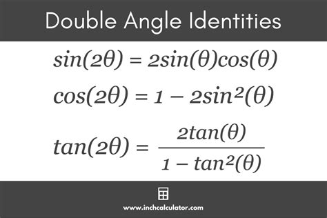 Cos Double Angle Formula Calculator