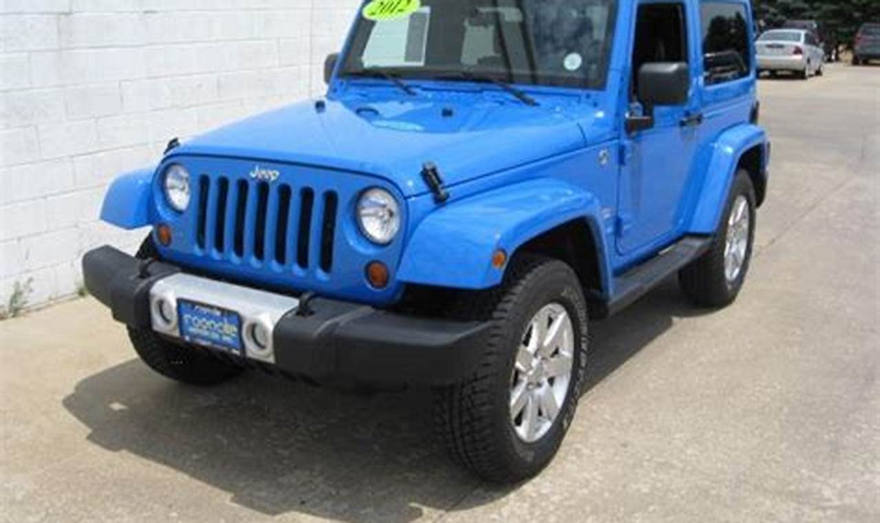 cosmo blue jeep wrangler for sale