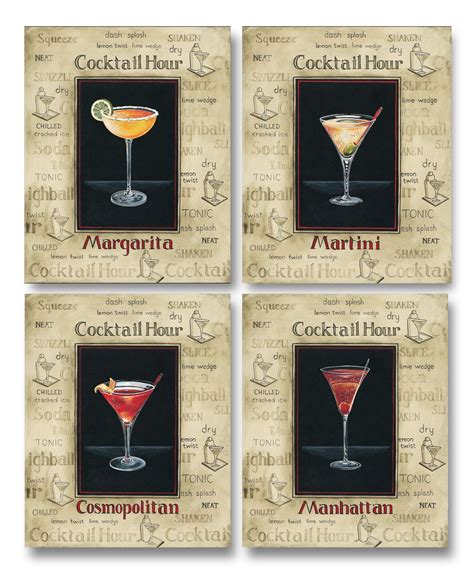 cosmo martini poster print vintage