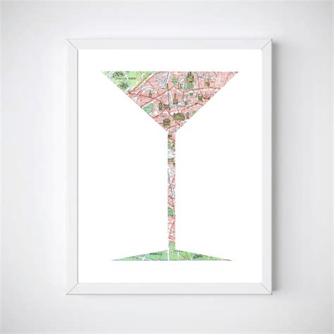 cosmo martini poster print wall art