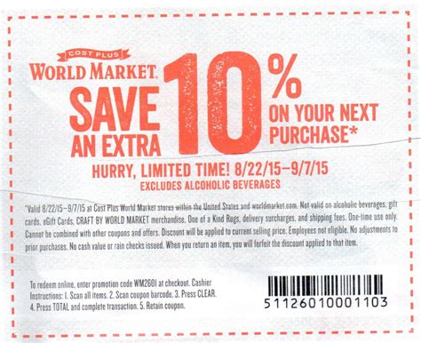 Take Advantage Of Cost Plus World Market Coupons To Save Money