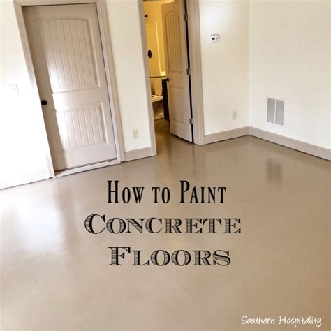 Painted Concrete Floors, Concrete Floor Paint; Tutorial