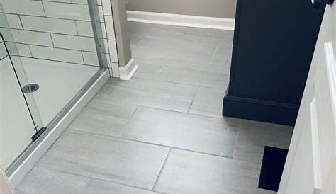 Durable Bathroom Floor Tile Cement Patterned Look The DIY Playbook