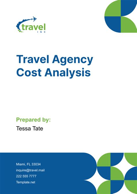 Cost analysis for travel
