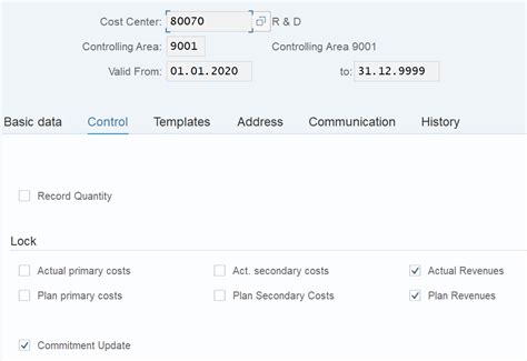 Cost Control Tcode In Sap
