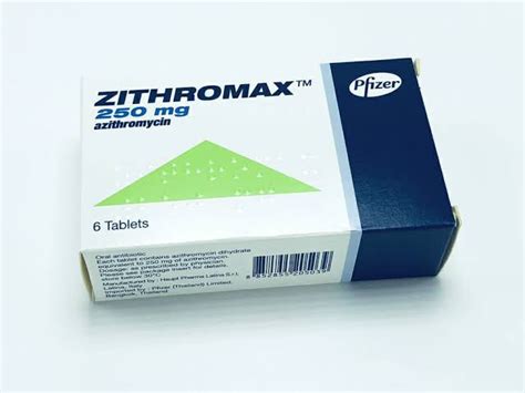 cost for zithromax azithromycin 250 mg tablet