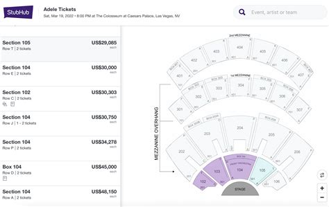 cost of adele vegas tickets