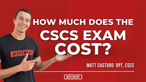 cost of cscs exam