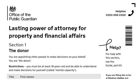 cost of lasting power of attorney uk