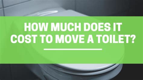 Cost of Materials to Move a Toilet 2 Feet