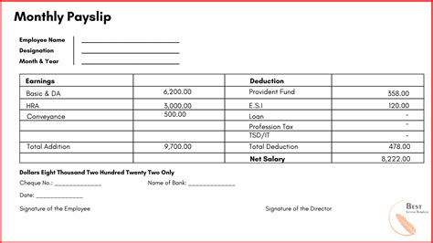 cost of net payments on payslip