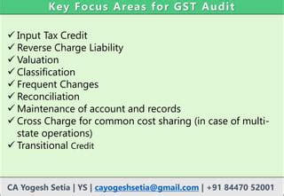 Cost Sharing Gst