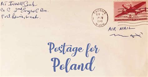 cost to mail from poland to usa