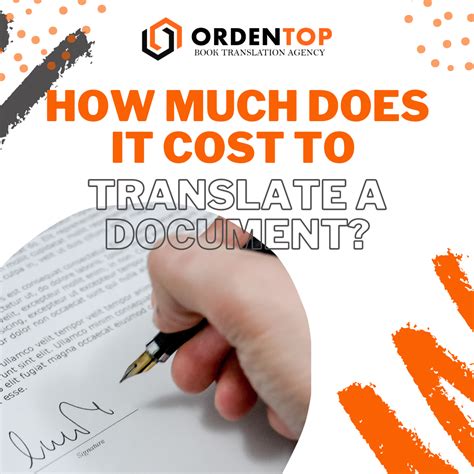 cost to translate documents uk