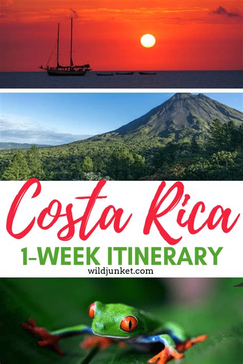 costa rica adventure vacation itinerary