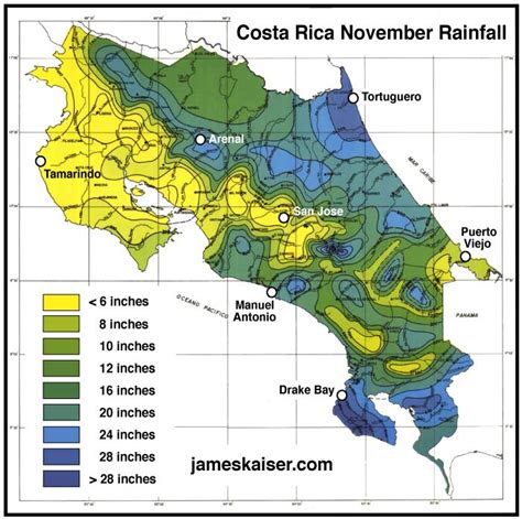 costa rica weather in late november