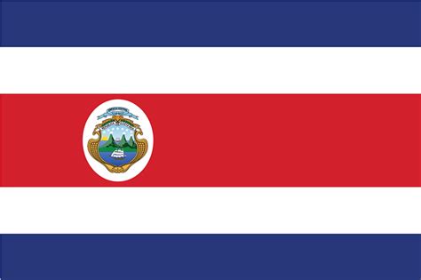 costa rican flag pictures