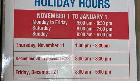 Costco Holiday hours - Save Money in Winnipeg