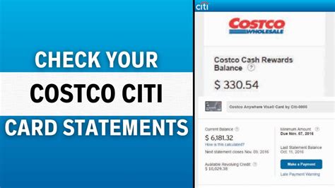 costco citi card billing statement