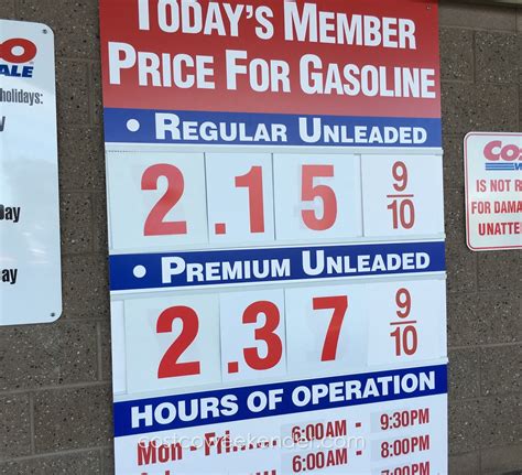 costco gas prices in california