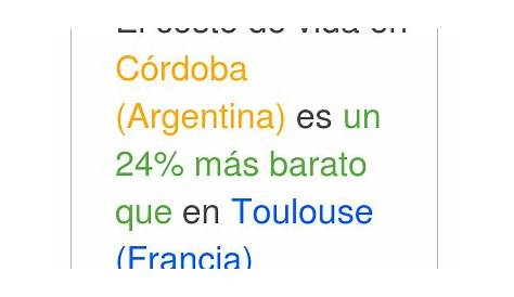 Costo de Vida en Argentina