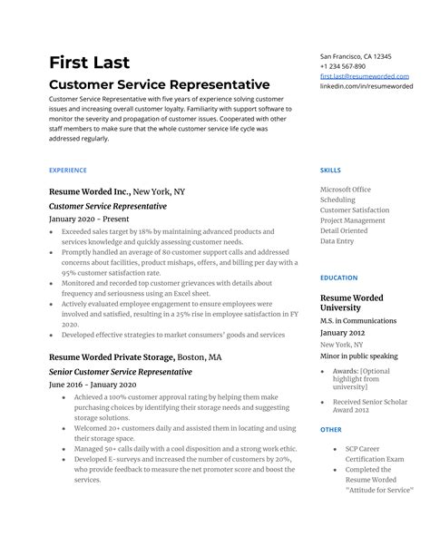 30+ Customer Service Resume Examples ᐅ TemplateLab