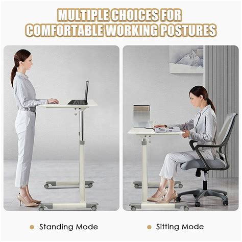 Costway Height Adjustable Computer Desk Sit Stand