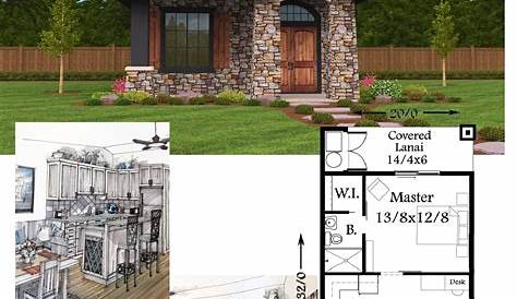 Mountain Cottage | Craftsman house plans, Craftsman style house plans