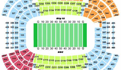 Cotton Bowl Stadium Virtual Seating Chart Elcho Table